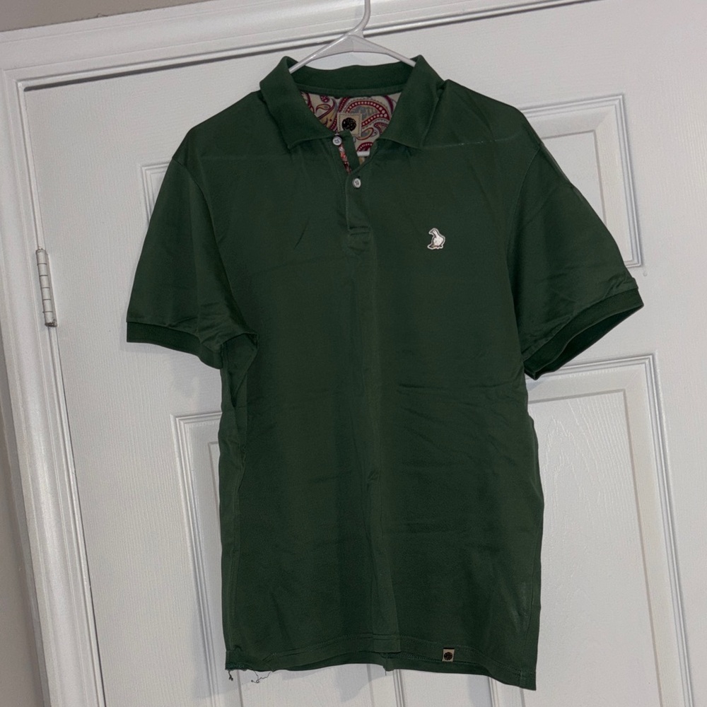 Pretty Green Dark Green Polo Shirt Size Large